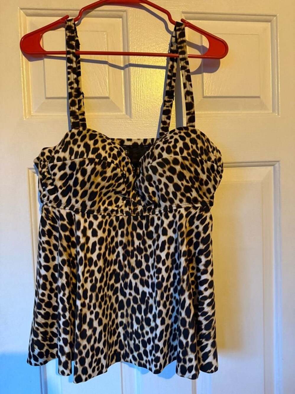 Torrid Leopard Print Sweetheart Tankini Swim Top NEW WITH TAGS Size 0